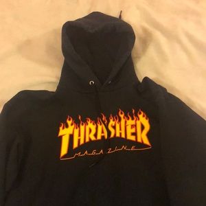 BLACK THRASHER HOODIE (MEDIUM)